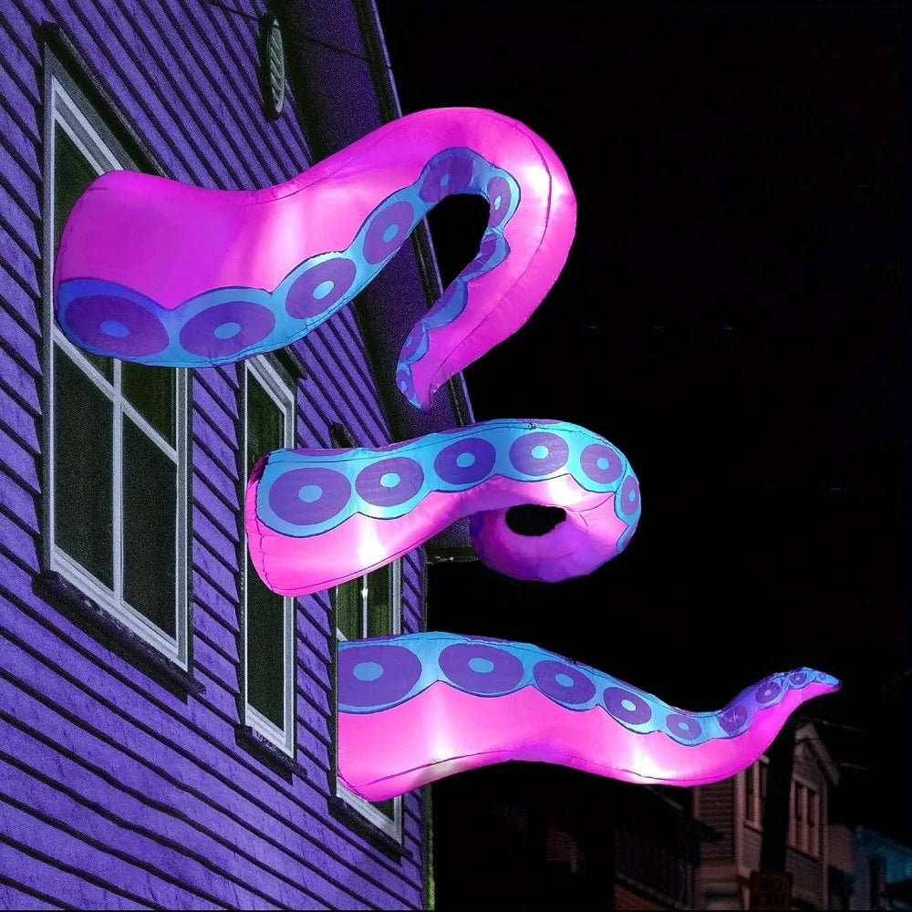 Halloween Octopus Tentacle Inflatables With Built In LED Lights