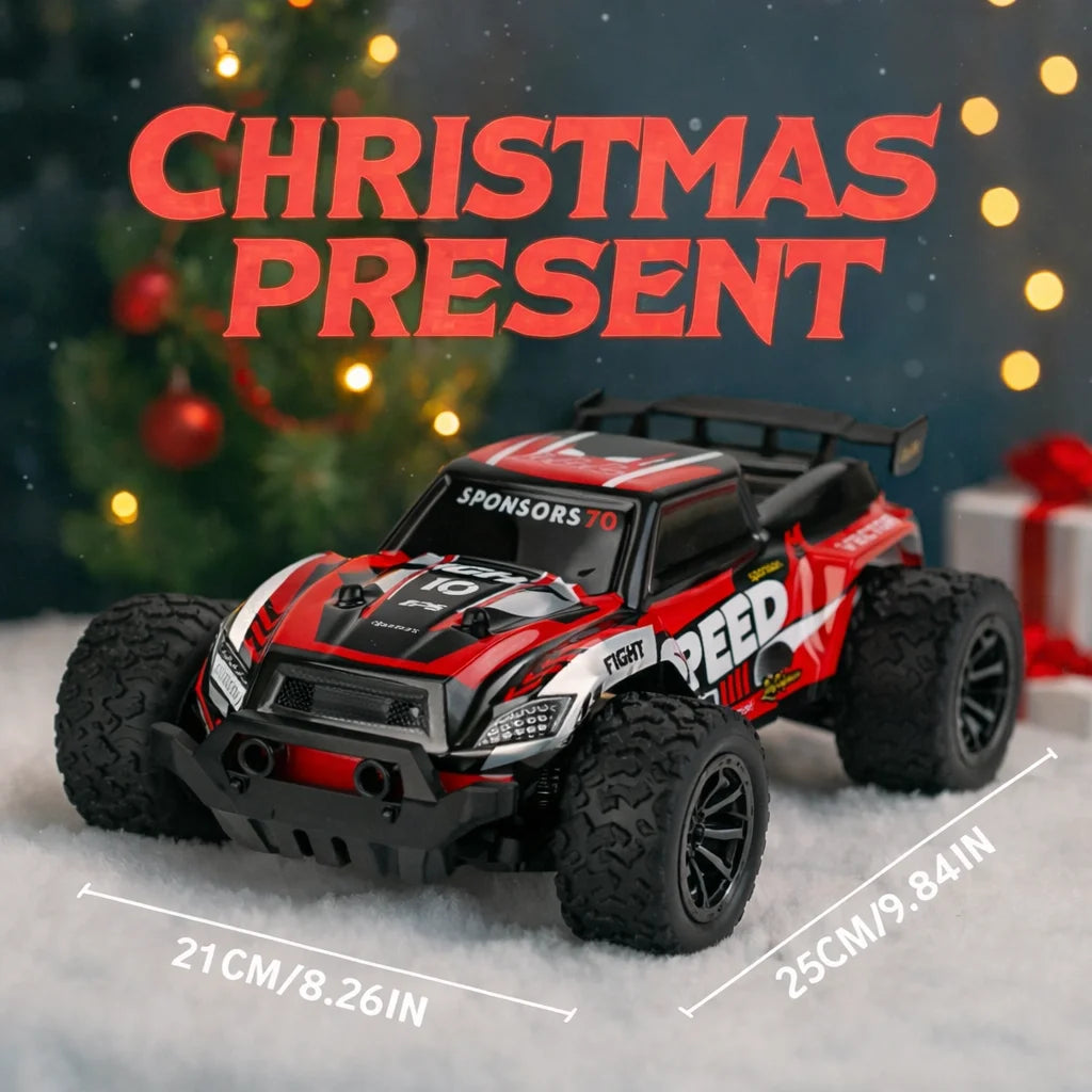 High-Speed Off-Road RC Car With Remote Control And LED Lights