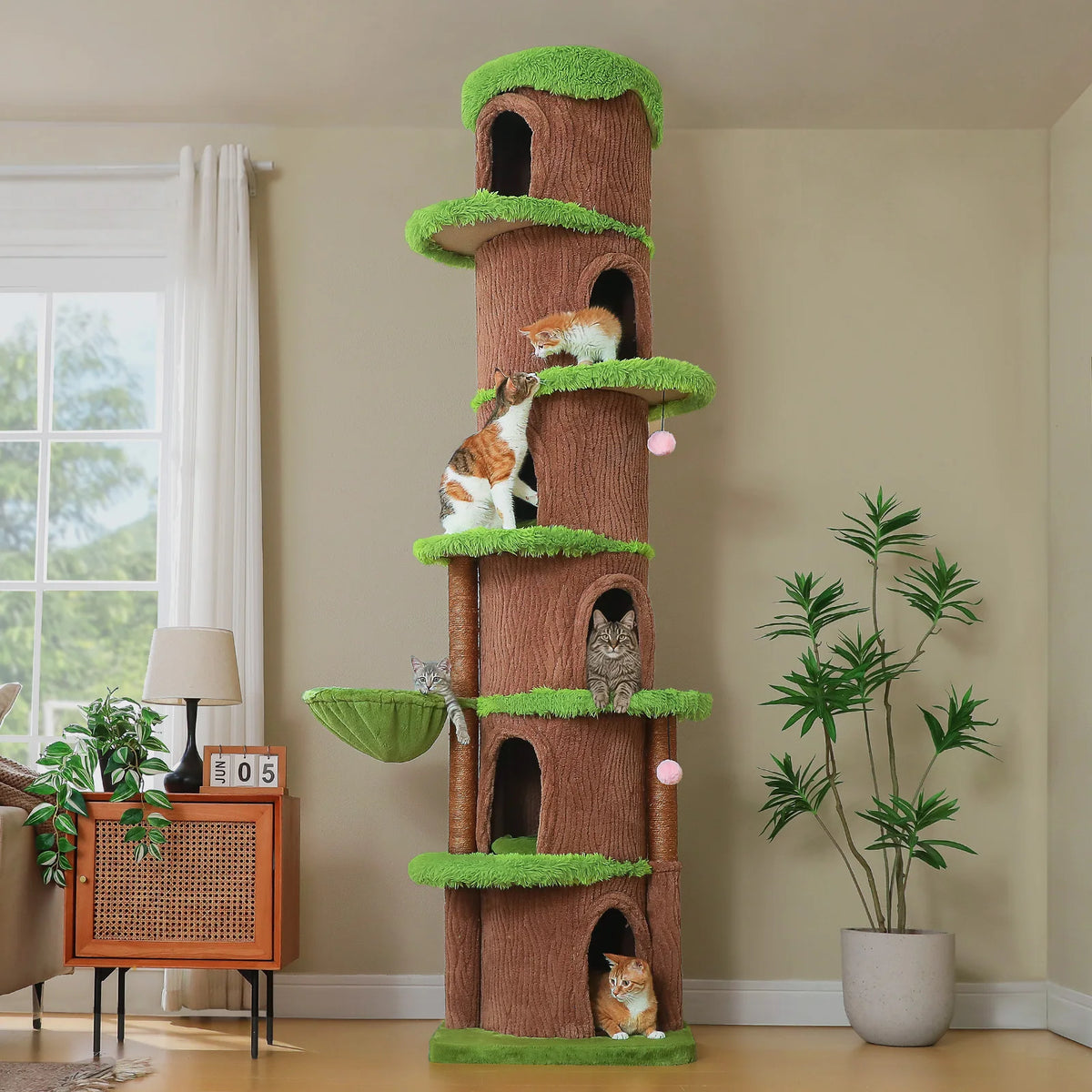 PAWZ Road Floor To Ceiling Cat Tree Condos And Hammock
