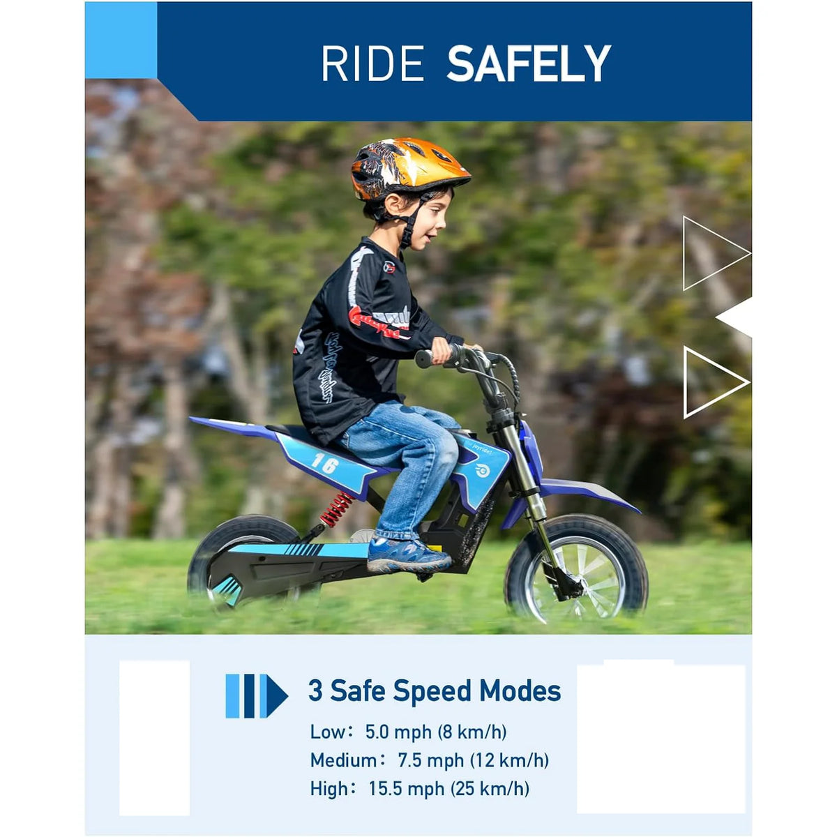 Hiboy Electric Dirt Bike for Kids With Three Speed Modes