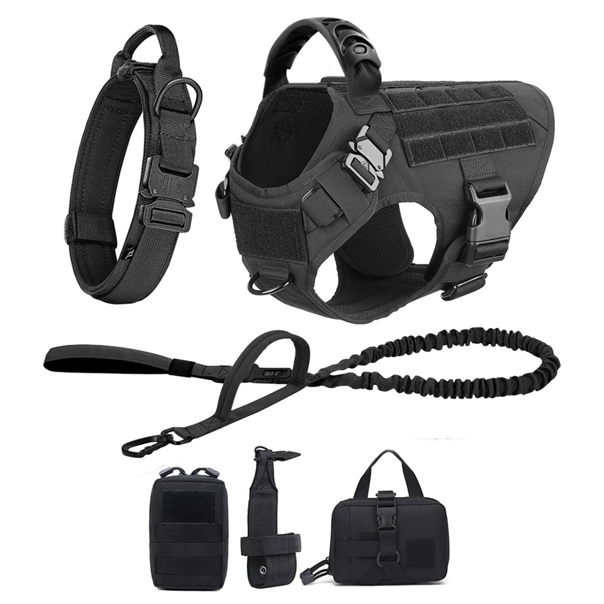 Petravel Padded Nylon Dog Harness And Leash Set For Active Pets