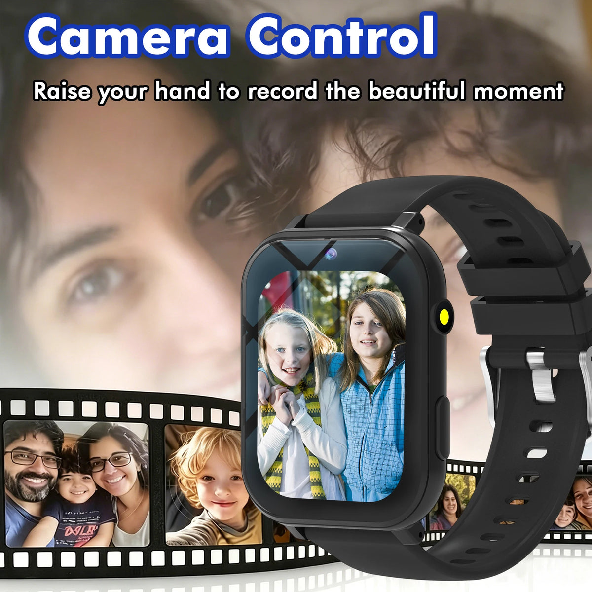 Kids Games Smart Watch 18 Games Camera Waterproof Flashlight Sleep Monitoring For Birthday Holiday Gift Boy Girl Children