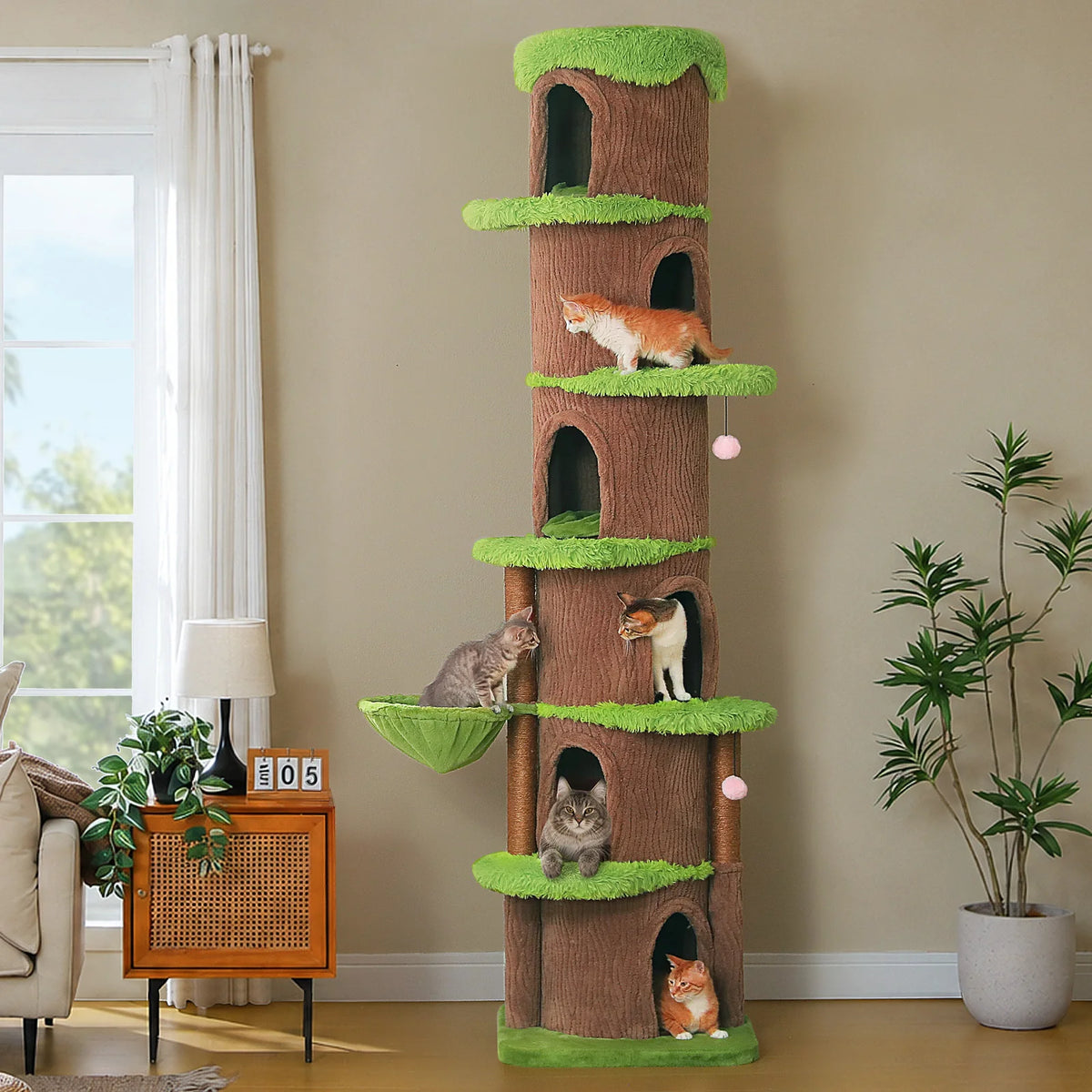 PAWZ Road Multilevel Cat Tree With Condos And Scratching Posts