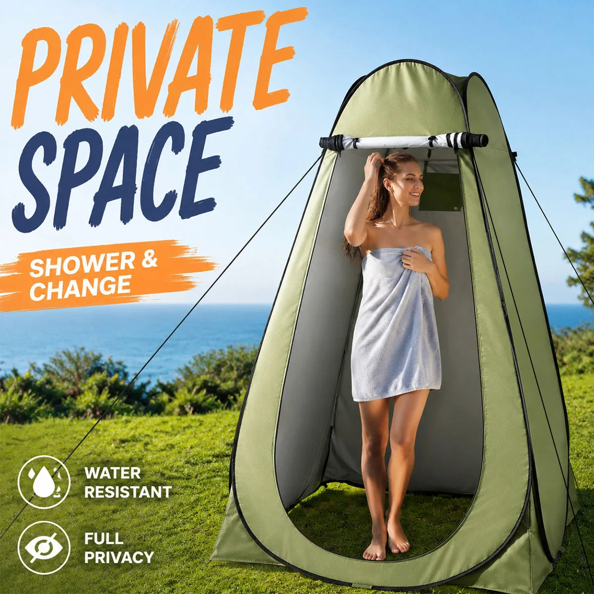 Portable Pop Up Privacy Changing Tent For Camping And Travel