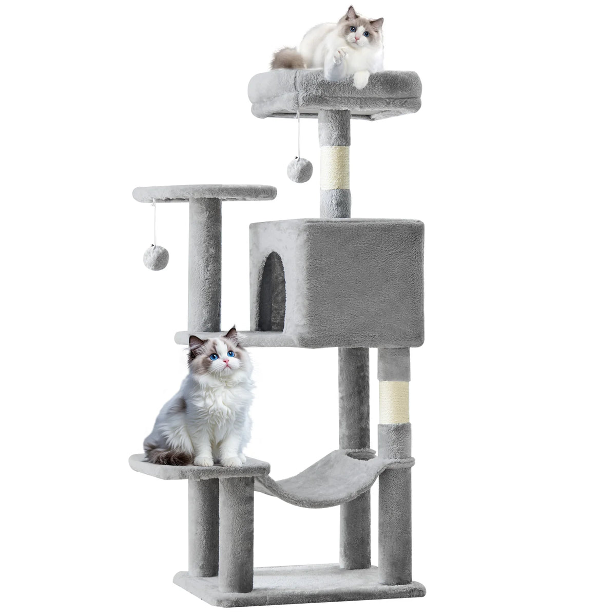 MCQ Cat Tree Tower With Sisal Scratching Posts And Condo