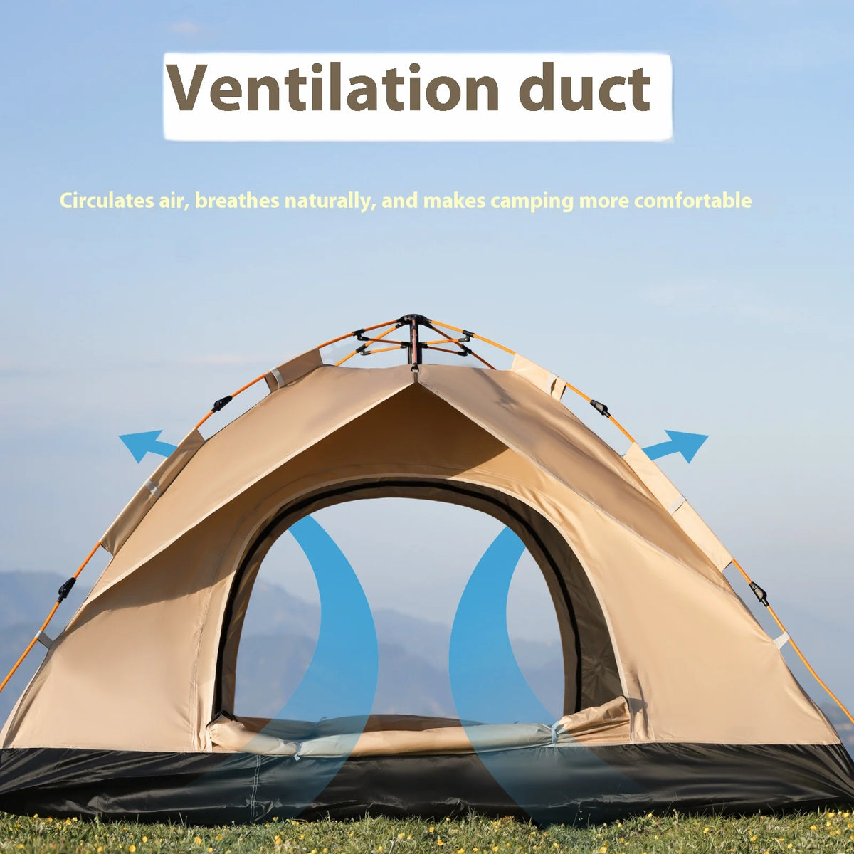Pakicetus Instant Opening Camping Tent For Beach And Rain Shelter