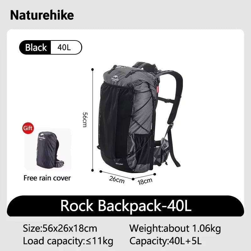 Naturehike Outdoor Hiking Backpack With Rain Cover