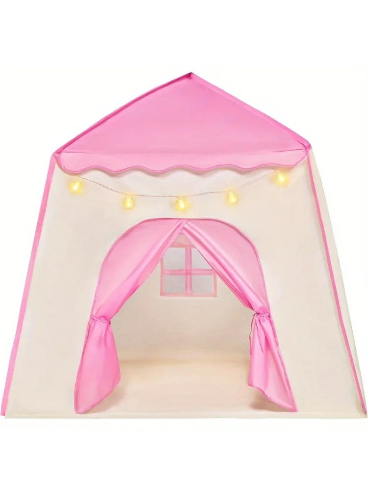 Joyfy Princess Castle Play Tent With LED Star Lights
