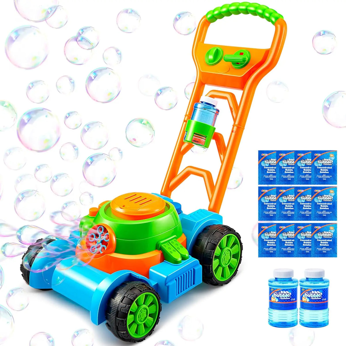 Joyfy Bubble Lawn Mower Machine for Kids Outdoor Play