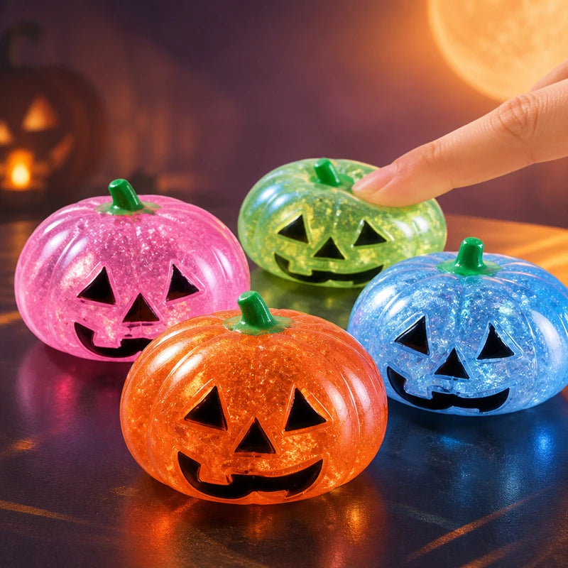 Halloween Pumpkin Squishy Toy for Stress Relief and Sensory Play