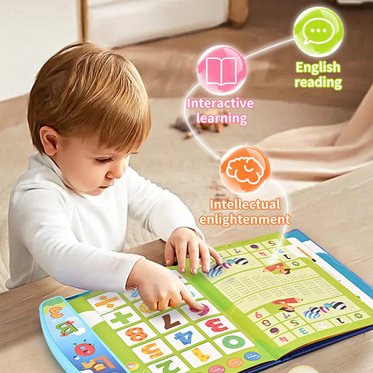 Kmoist Electronic Audio Learning Book For Early Education Kids