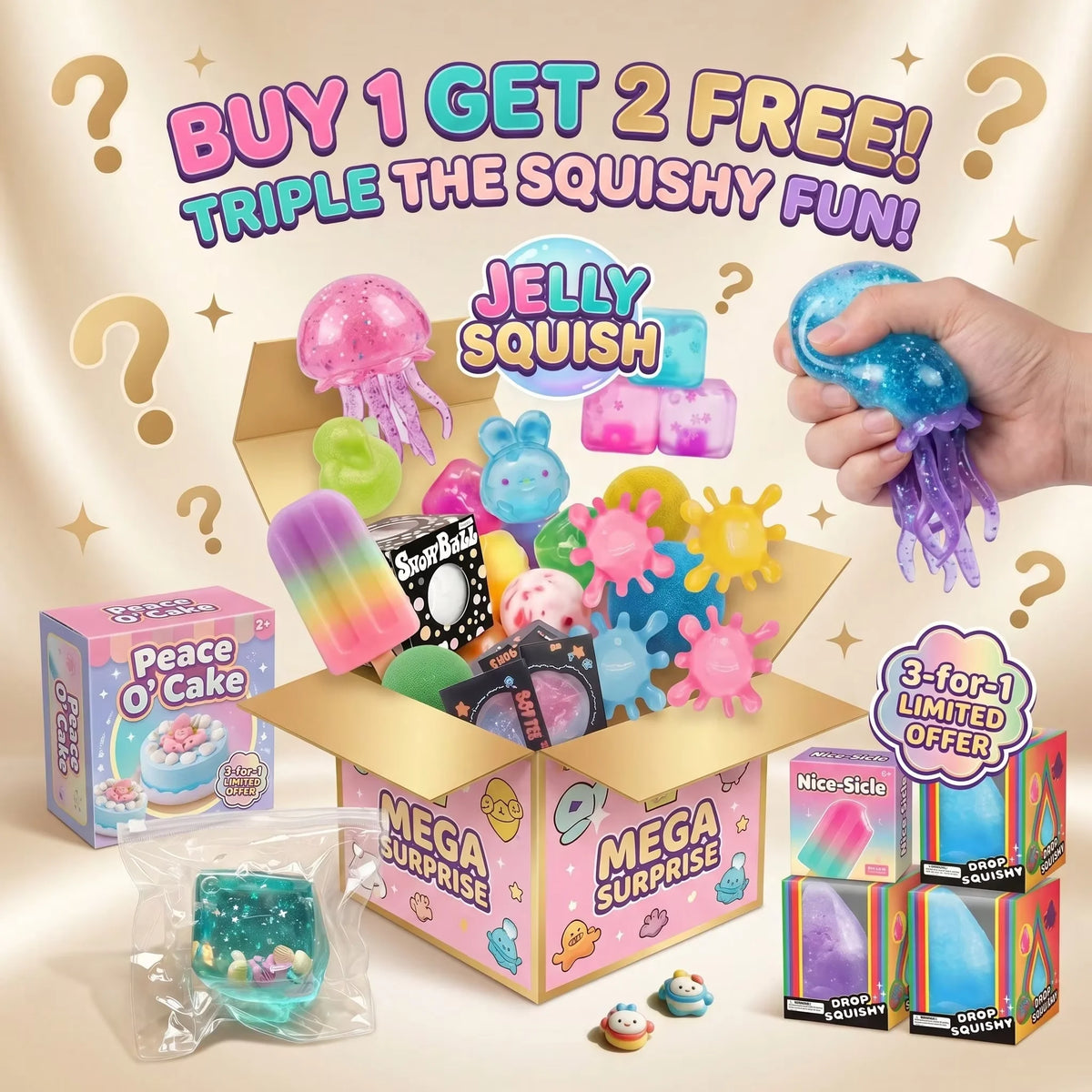 Cute Food Squishy Toy Slow Rebound Stress Relief Fidget Gift