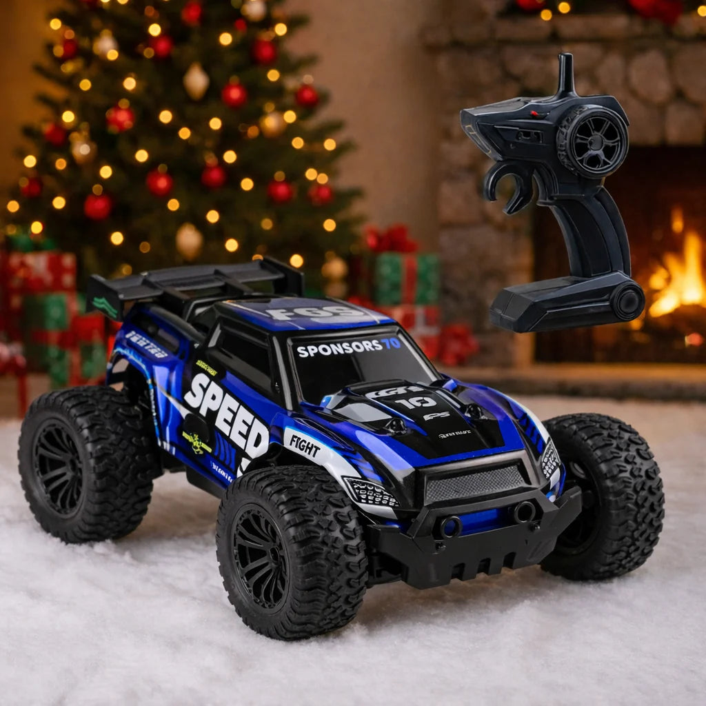 High-Speed Off-Road RC Car With Remote Control And LED Lights
