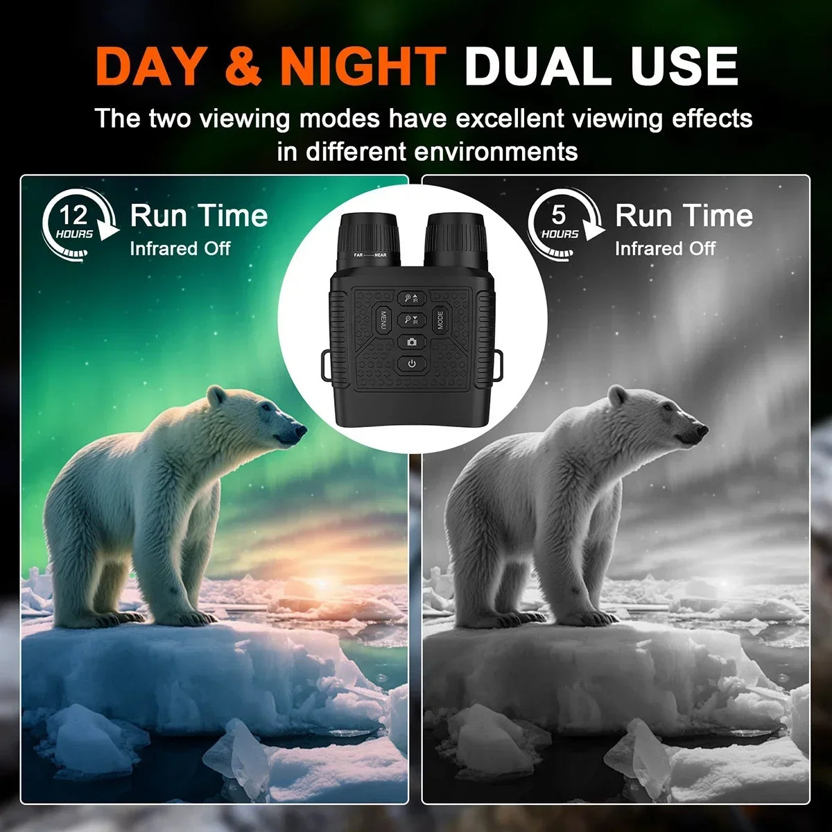 Digital Night Vision Binoculars With 6X Zoom And Recording