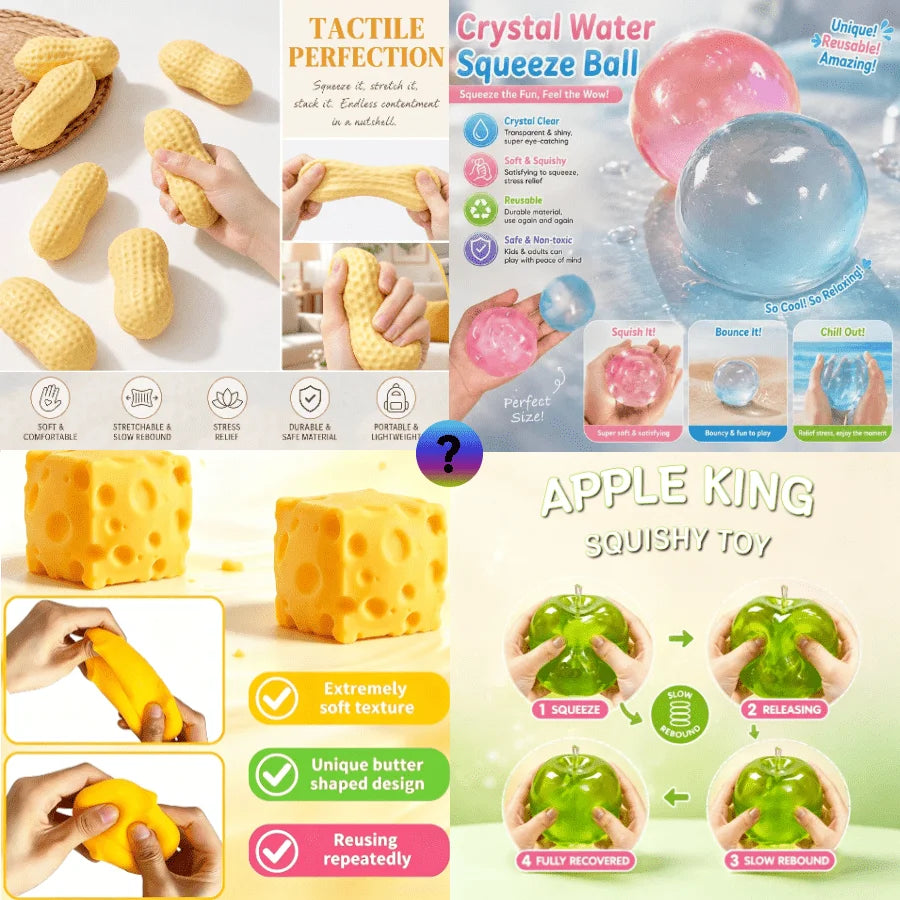Mystery Cute Food Squishy Toys Blind Bag For Stress Relief