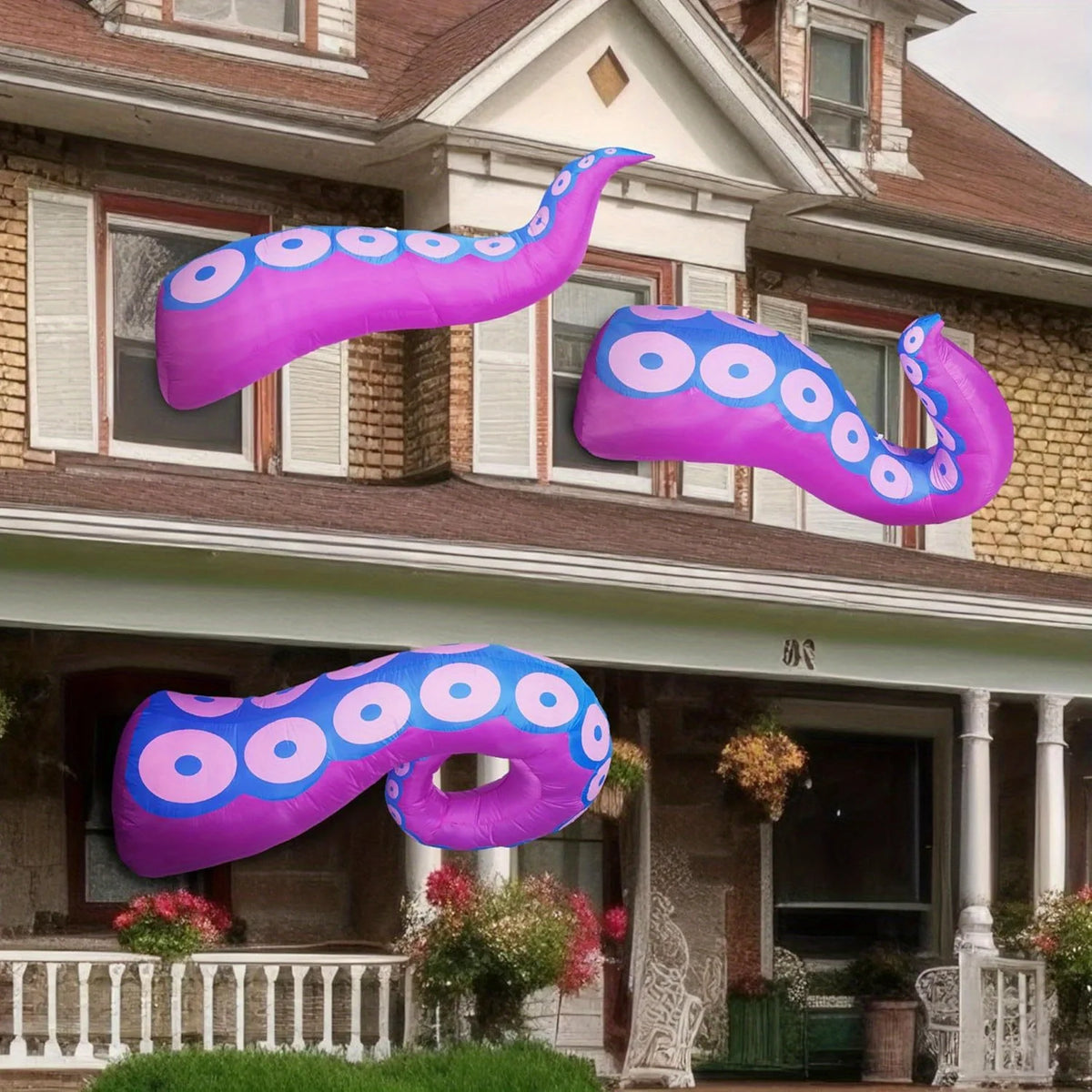 Halloween Octopus Tentacle Inflatables With Built In LED Lights