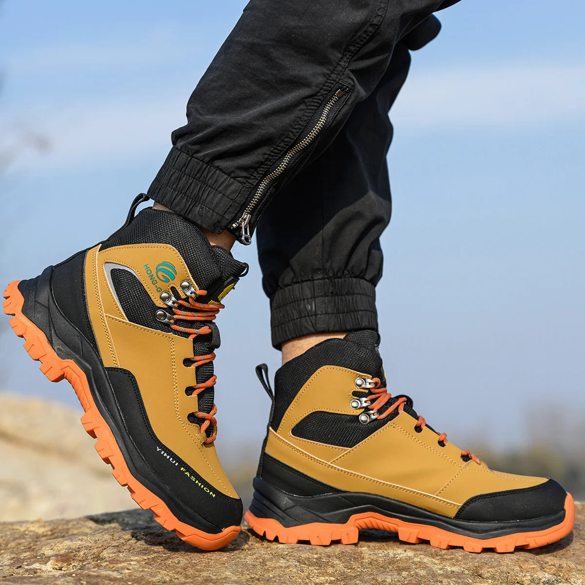 VEIGAR Protective Work Safety Shoes With Steel Toe Anti Puncture Boots