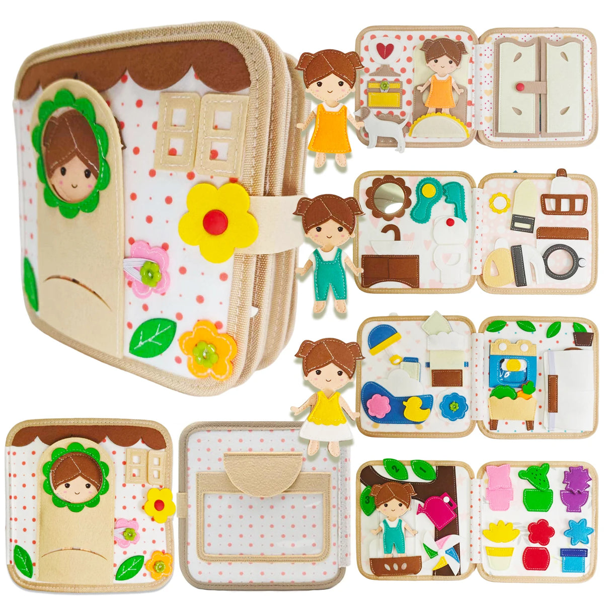 Felt Busy Book For Toddlers Early Learning Life Skills