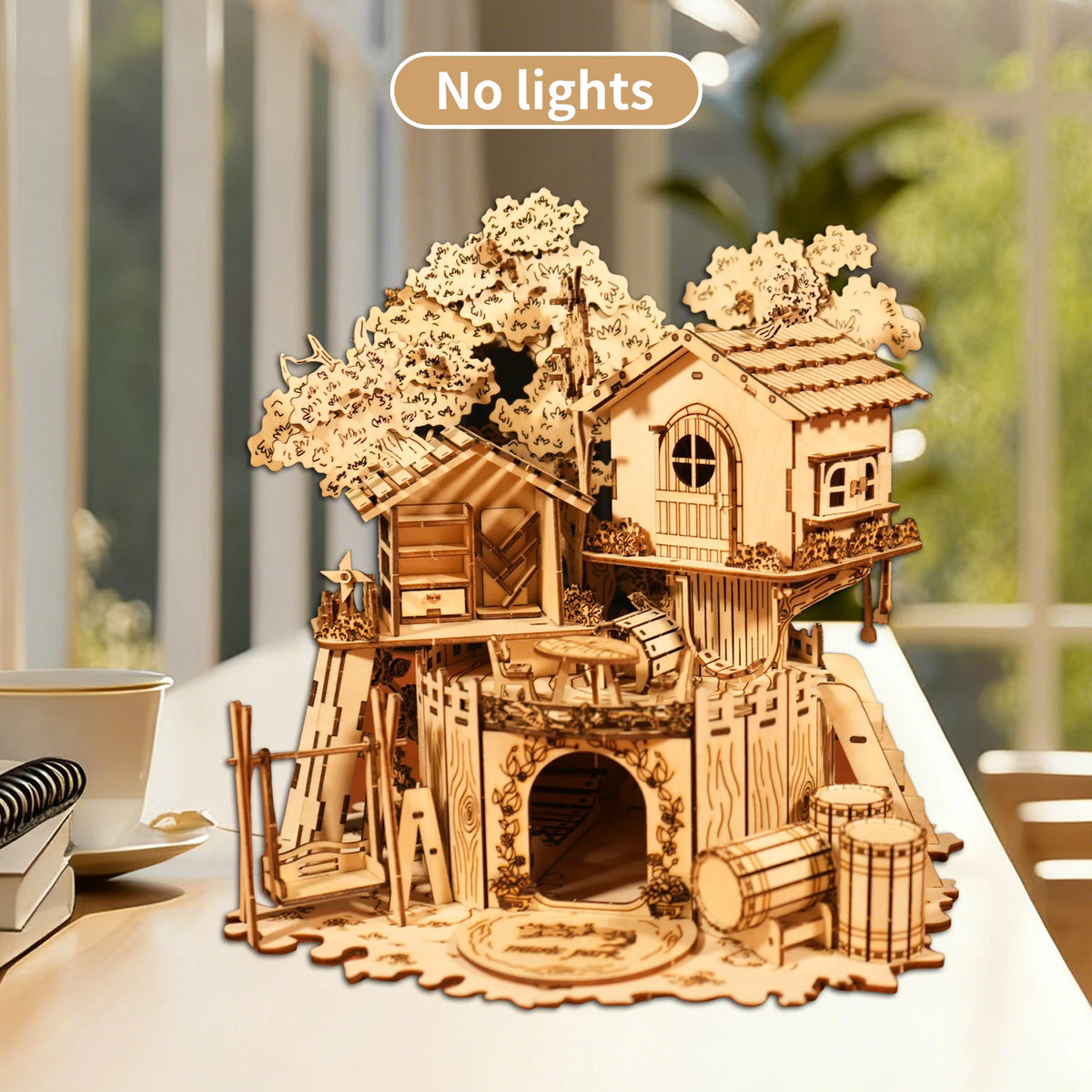 Music Park 3D Wooden Treehouse Puzzle Kit for Couples