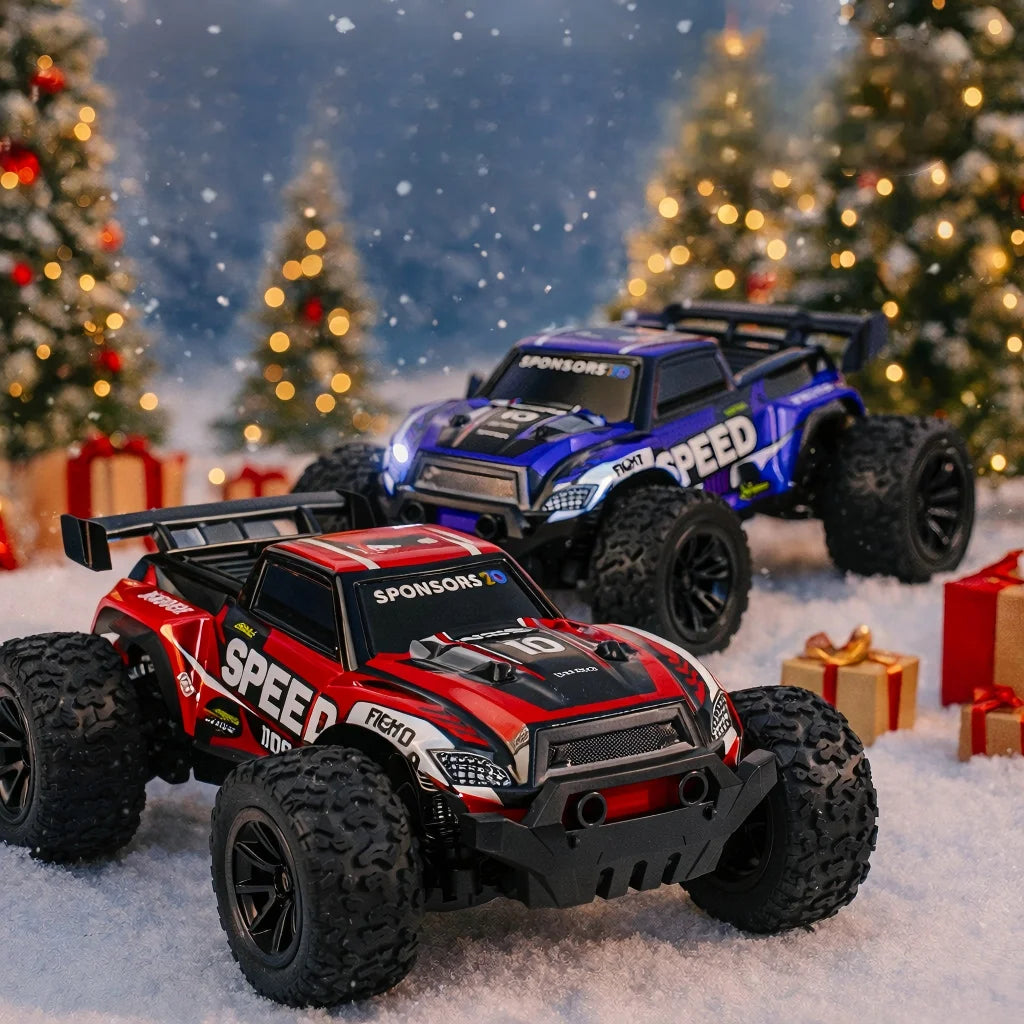 High Speed Off Road RC Car Alloy Body LED Headlights