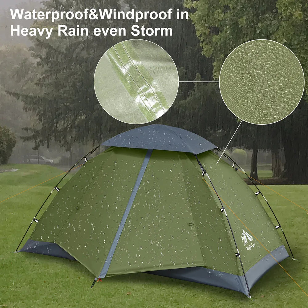 Night Cat Rainproof Backpacking Tent With Easy Clip Setup