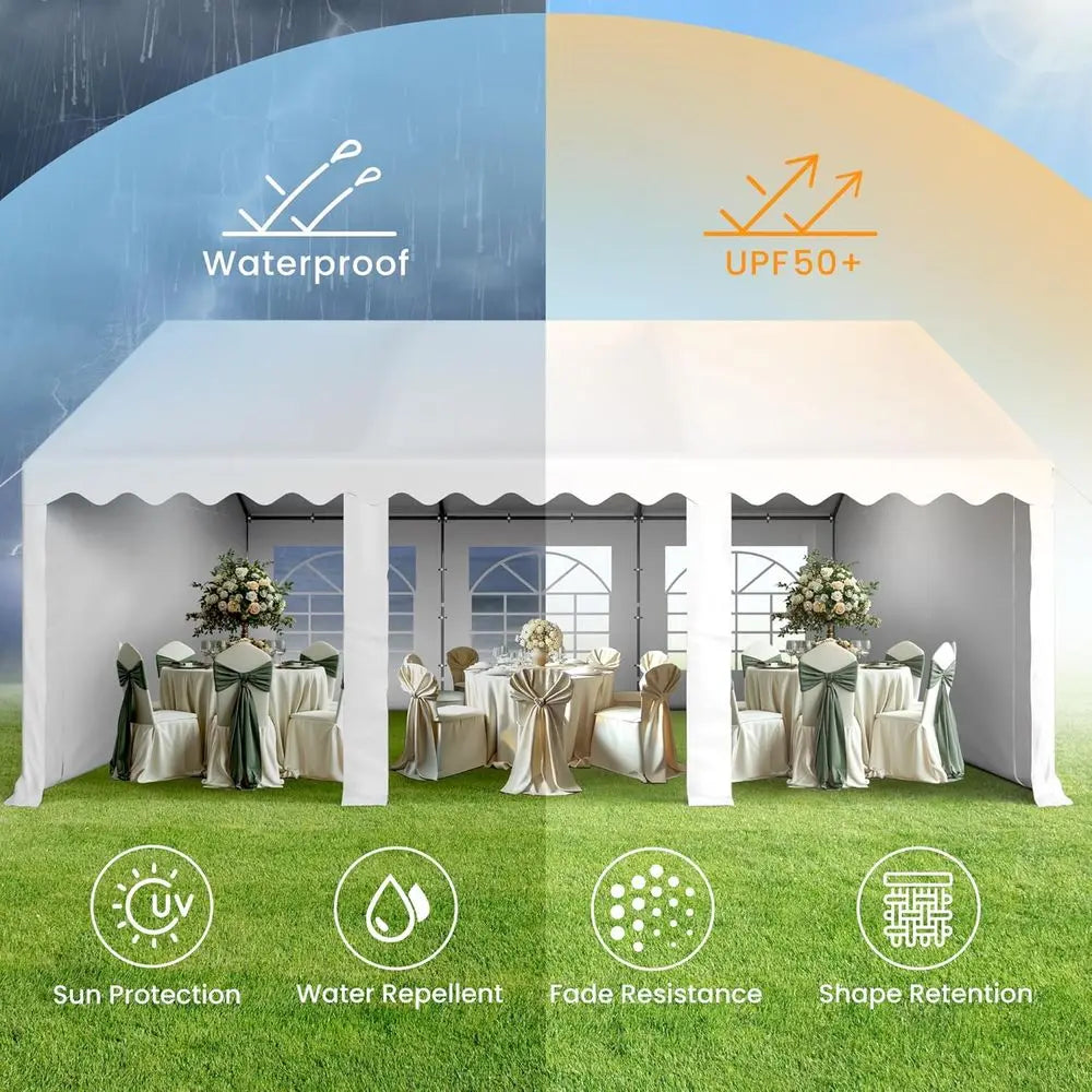 Heavy Duty Outdoor Party Tent With Removable Sidewalls For Events