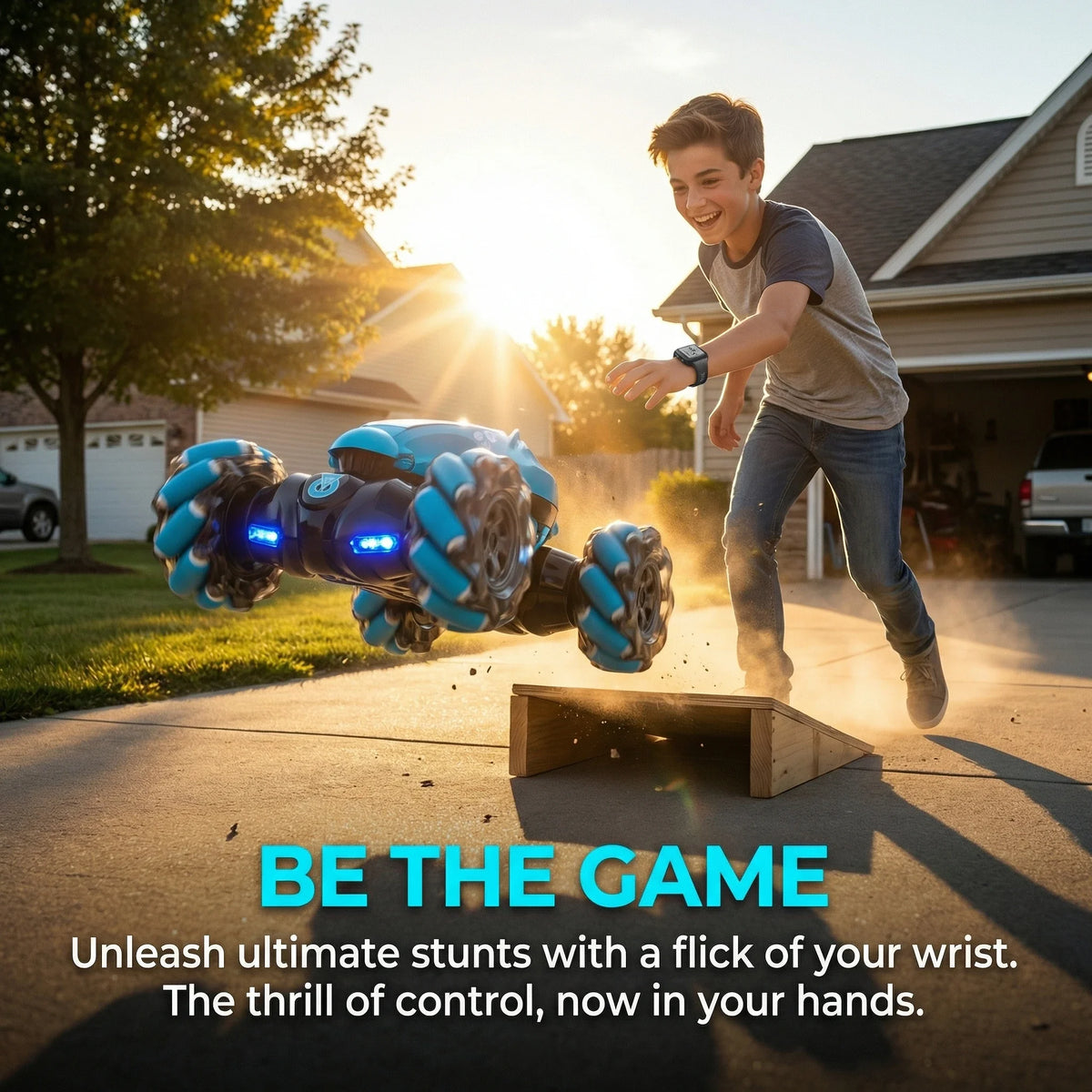 JJRC Gesture Sensing Deformable Remote Control Stunt Car Toy