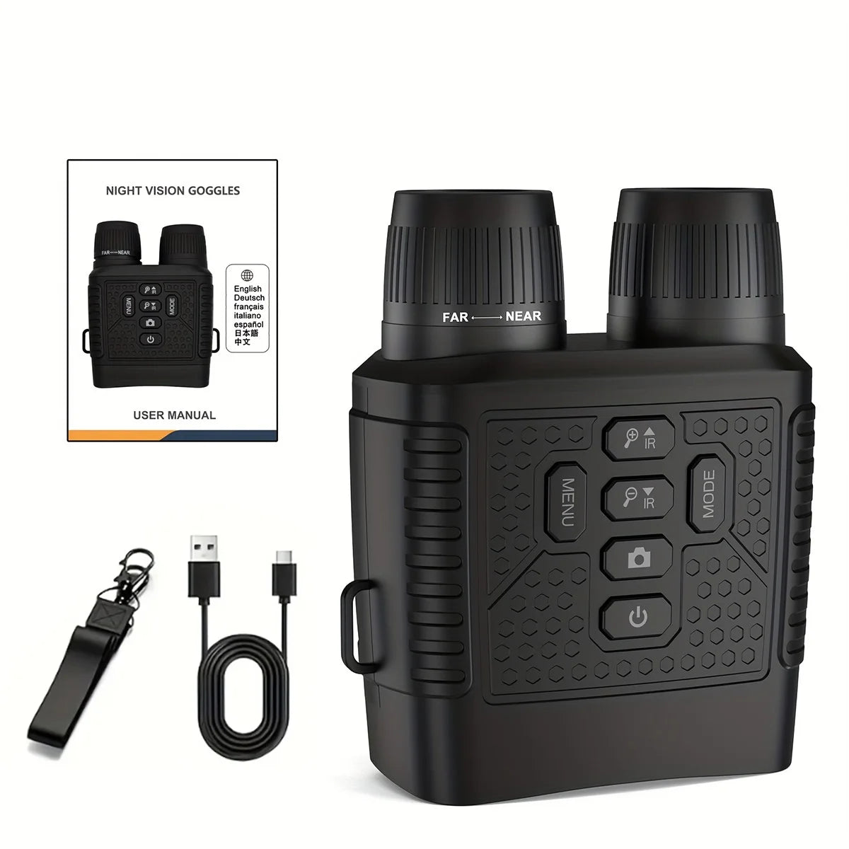 Digital Night Vision Binoculars With 6X Zoom And Recording