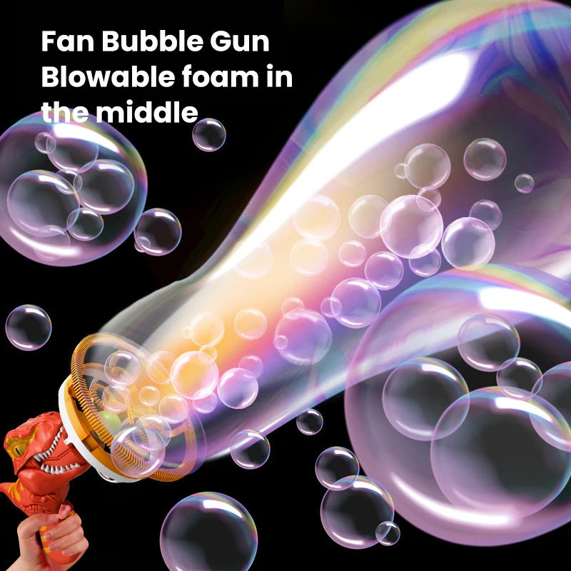 CONUSEA Dinosaur Bubble Gun Automatic Bubble Blower Toy For Kids