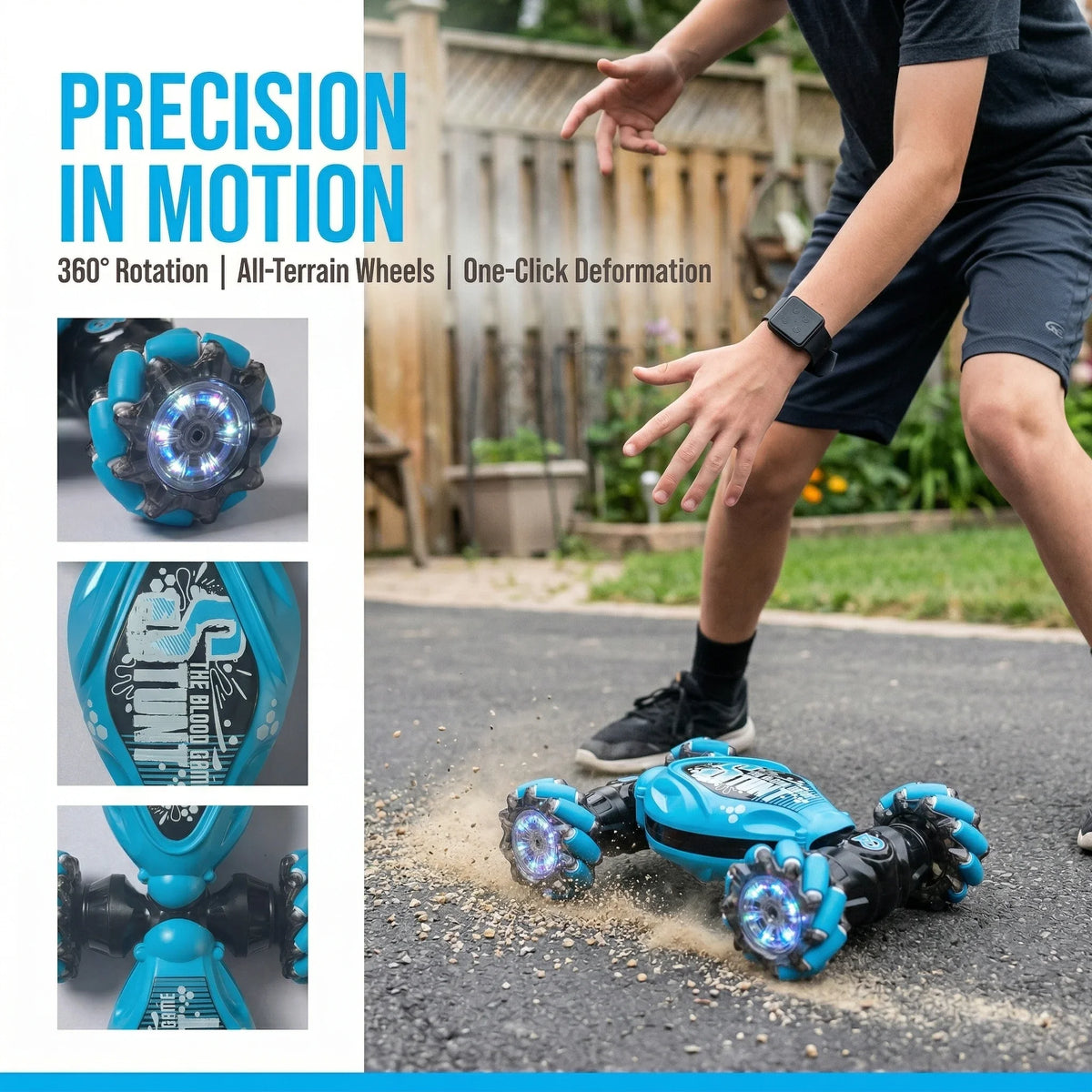 JJRC Gesture Sensing Deformable Remote Control Stunt Car Toy