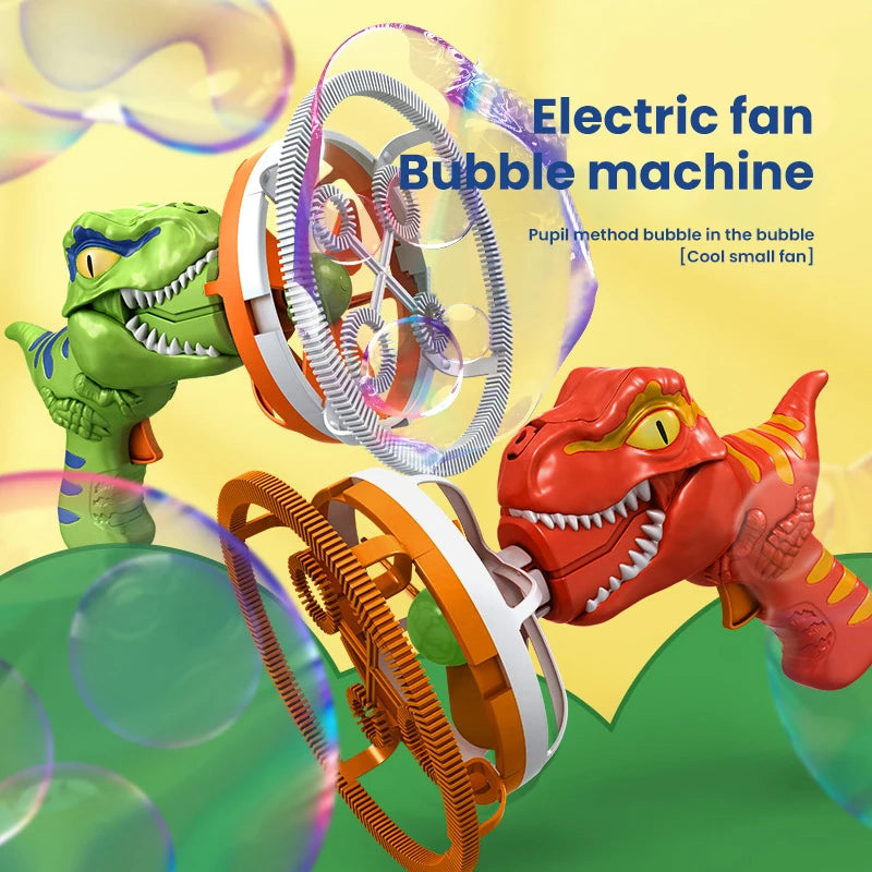 CONUSEA Dinosaur Bubble Gun Automatic Bubble Blower Toy For Kids