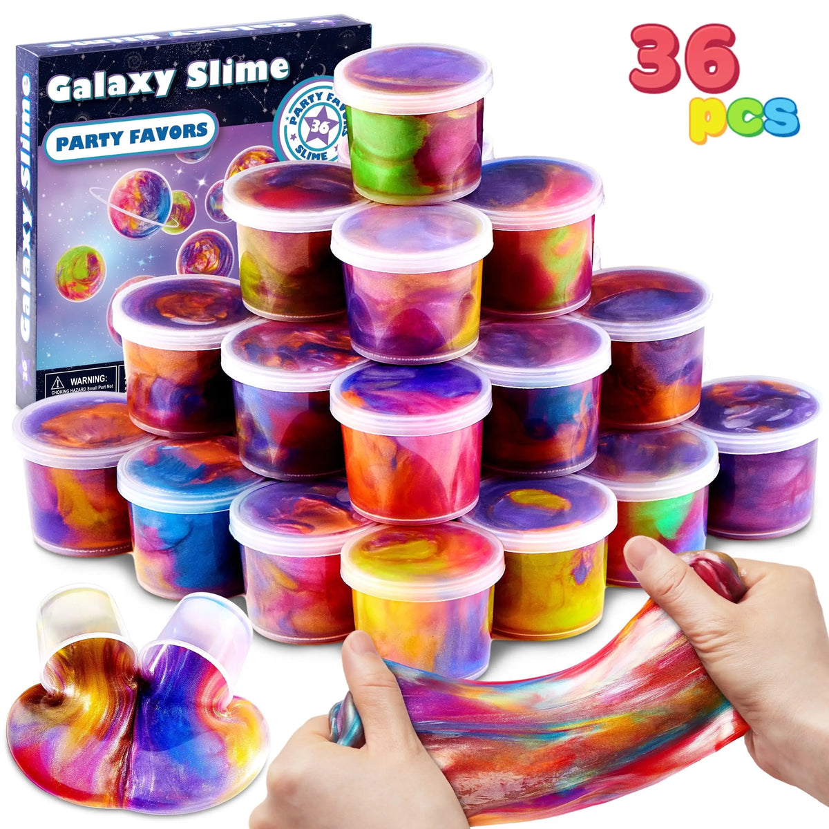 Galaxy Slime Party Favors Stretchy Non Sticky Kids Classroom Rewards