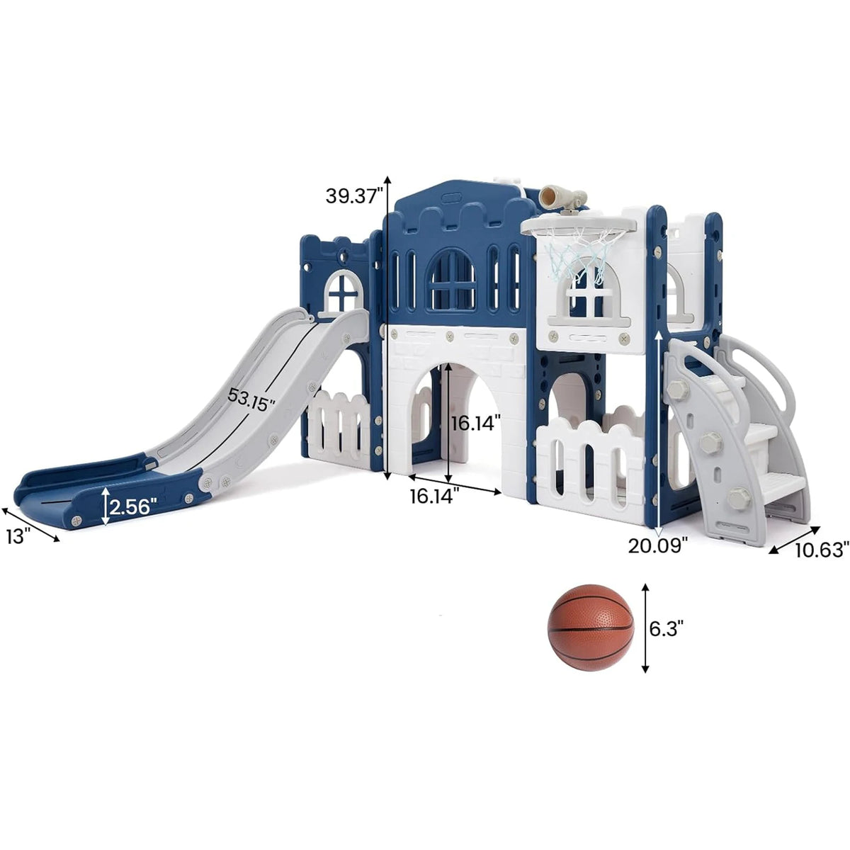 HiMISS Toddler Indoor Playground Slide Climber Playset
