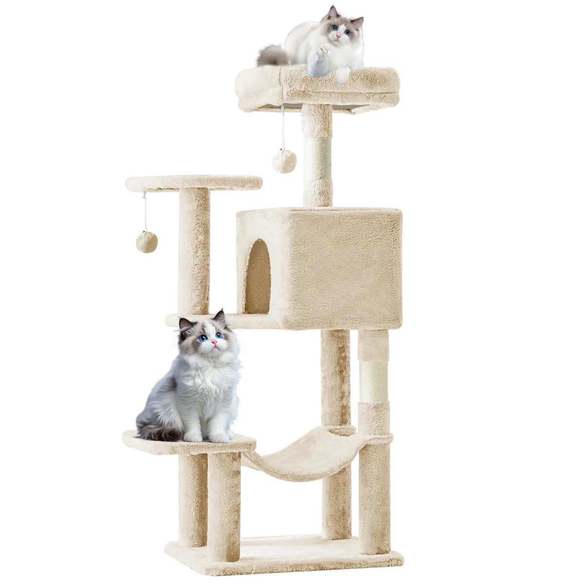 MCQ Cat Tree Tower With Sisal Scratching Posts And Condo