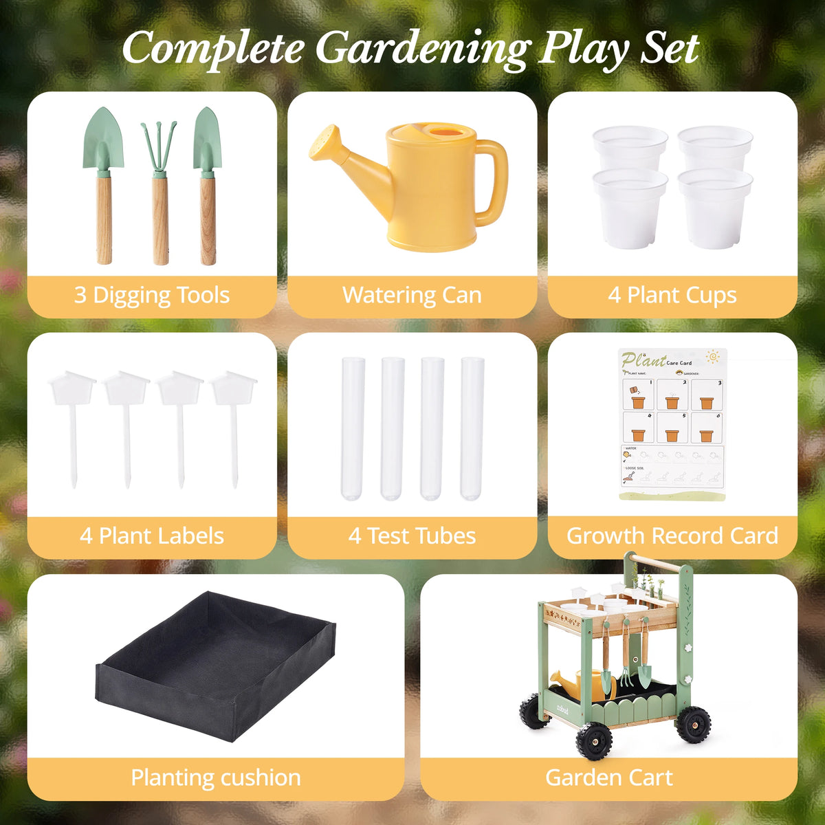 Robud Wooden Outdoor Mud Kitchen Playset With Sink And Tools