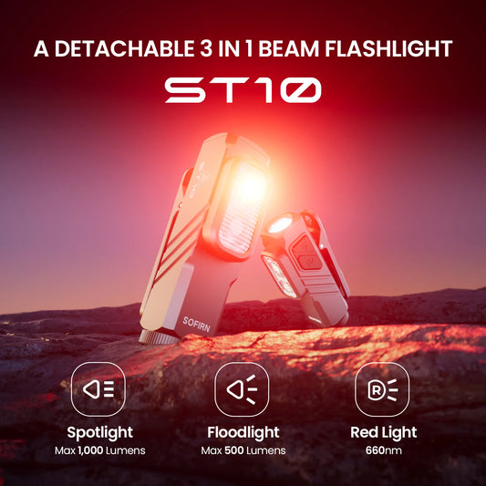 Sofirn ST10 Rechargeable EDC Flashlight USB C Magnetic Tail