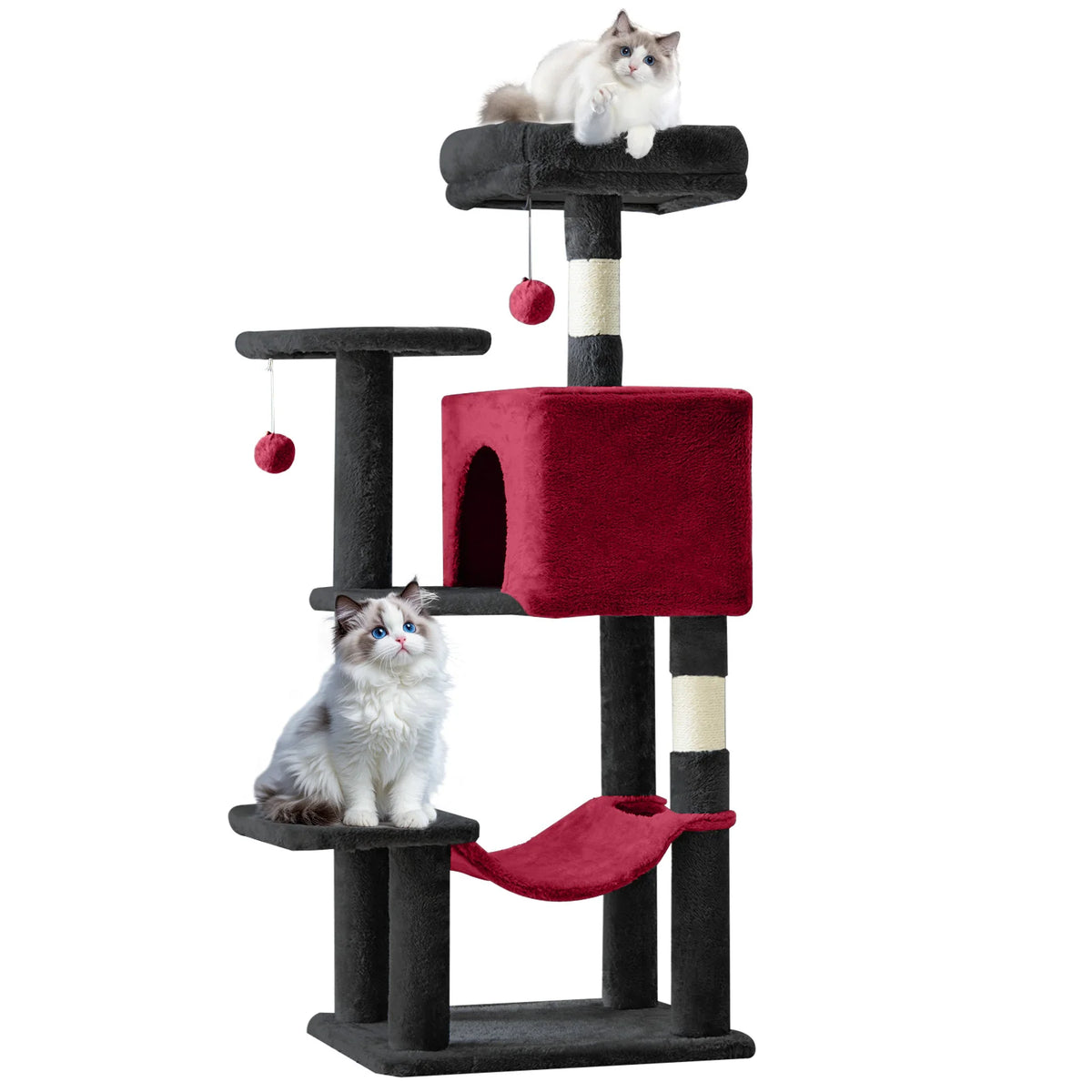 MCQ Cat Tree Tower With Sisal Scratching Posts And Condo