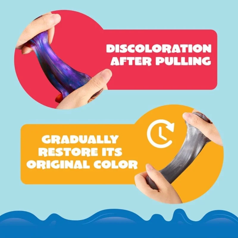 Galaxy Color Changing Putty Therapy Putty Fidget Toys Adults Squishy Sensory Toys Anxiety Stress Relief Gifts for Adults