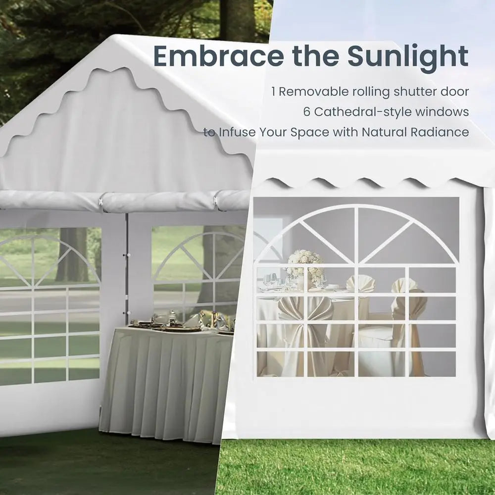 Heavy Duty Outdoor Party Tent With Removable Sidewalls For Events