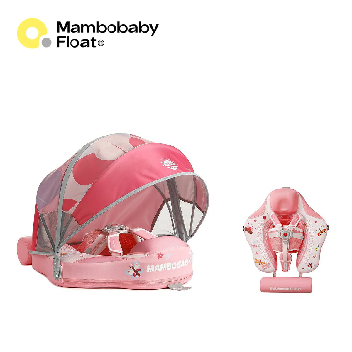 Mambobaby Air Free Baby Chest Float With Sunshade Canopy
