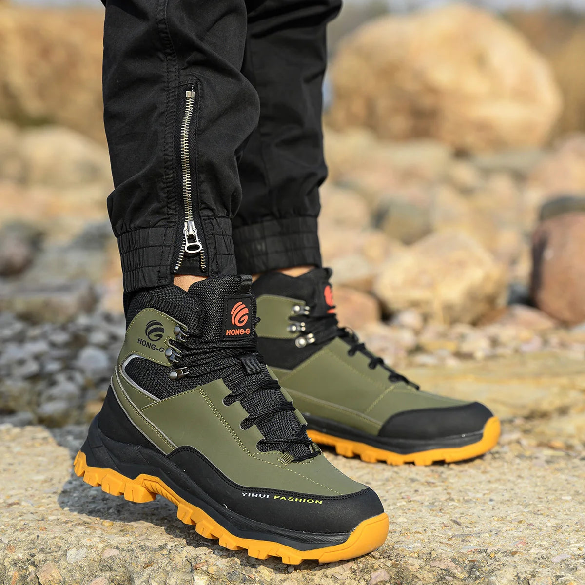 VEIGAR Protective Work Safety Shoes With Steel Toe Anti Puncture Boots