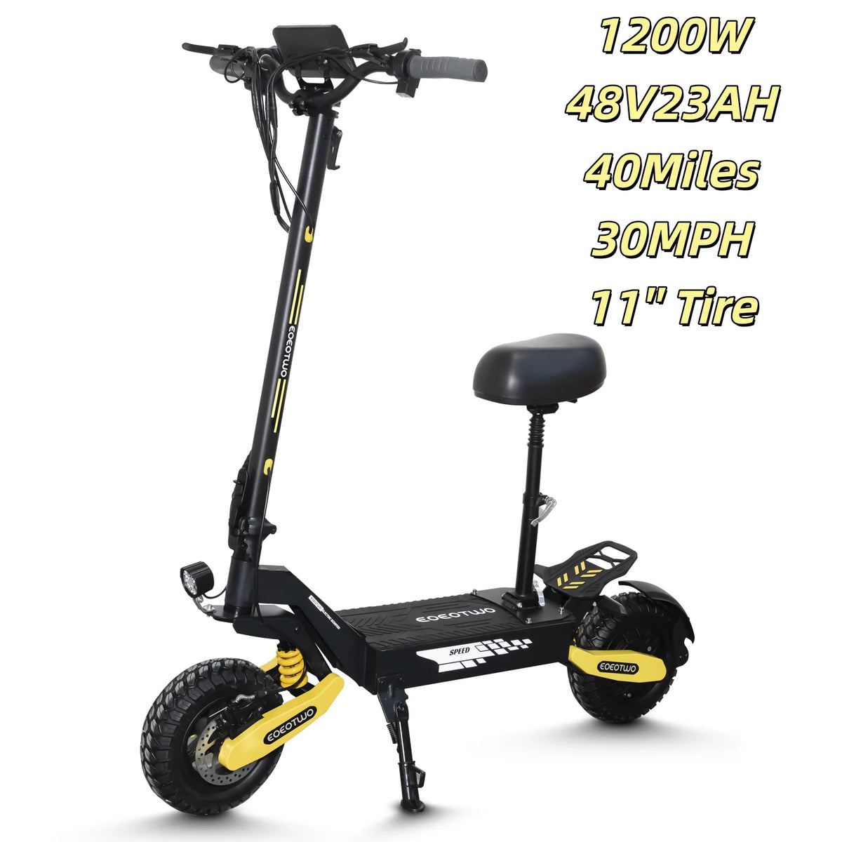 EOEOTWO Adult Off Road Electric Scooter With Foldable Design