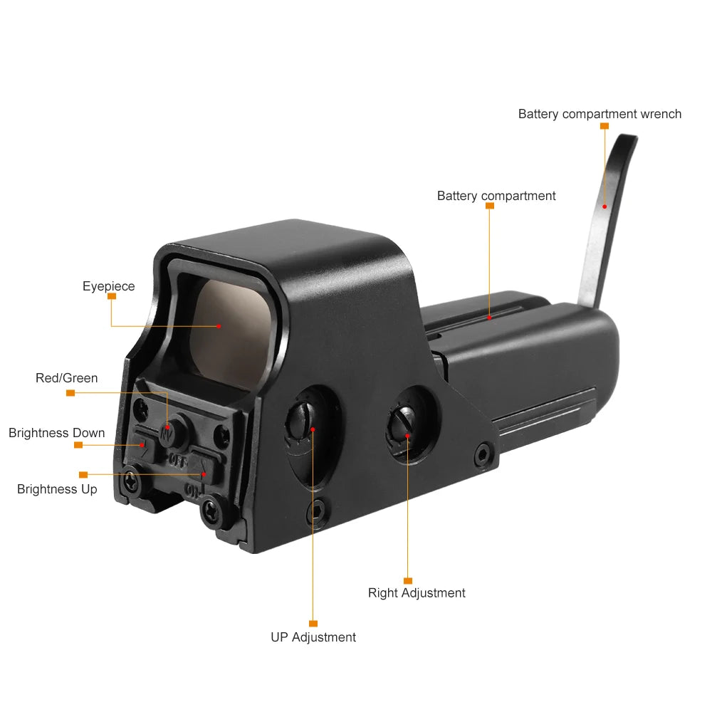 Bestsight Red Green Dot Holographic Reflex Sight Scope For Hunting