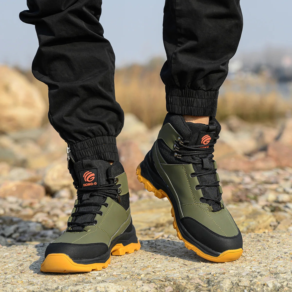 VEIGAR Protective Work Safety Shoes With Steel Toe Anti Puncture Boots