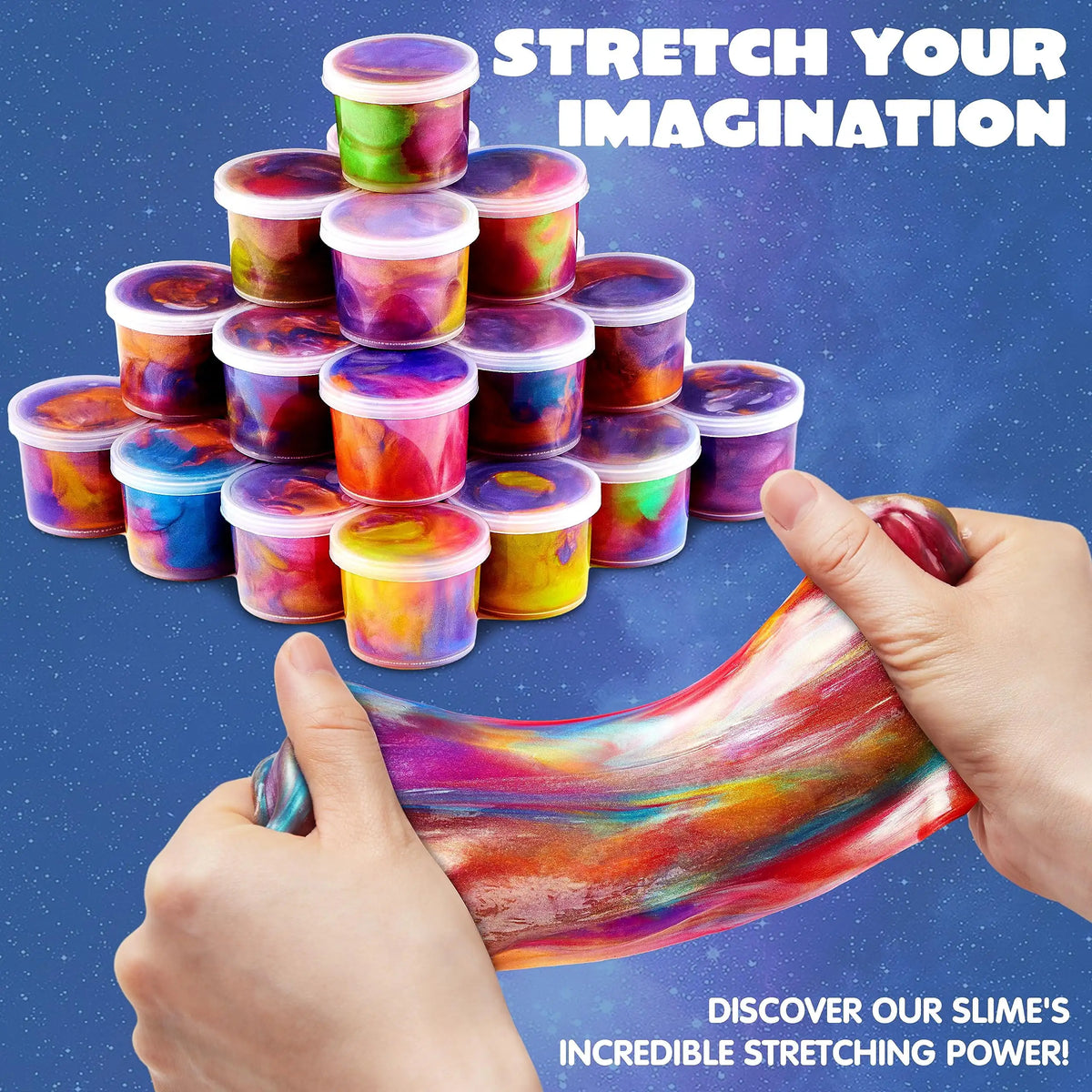 Galaxy Slime Party Favors Stretchy Non Sticky Kids Classroom Rewards