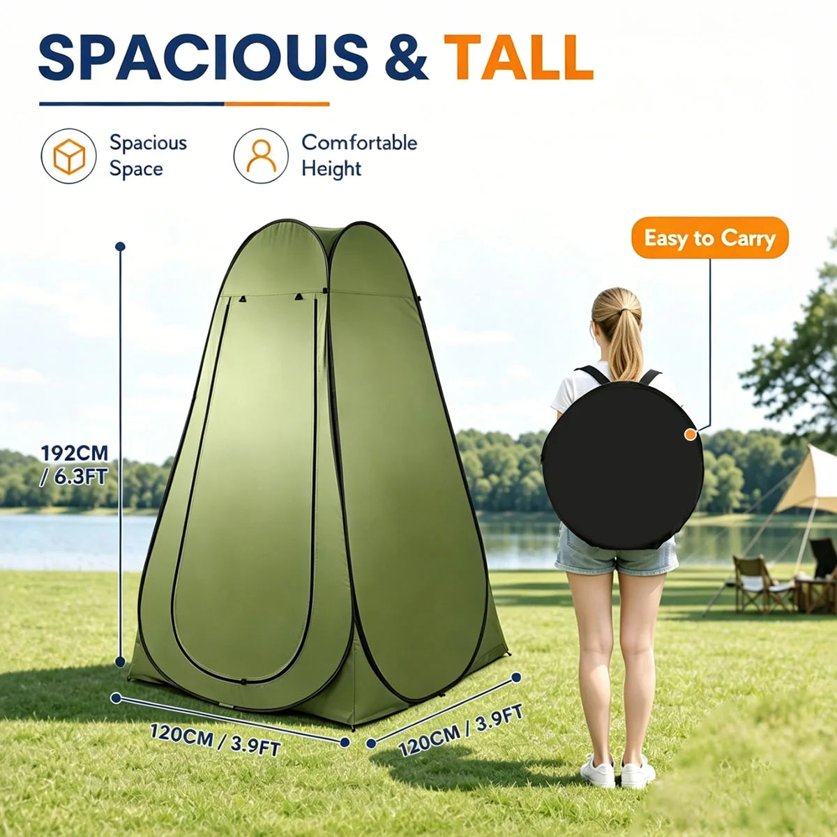 Portable Pop Up Privacy Changing Tent For Camping And Travel
