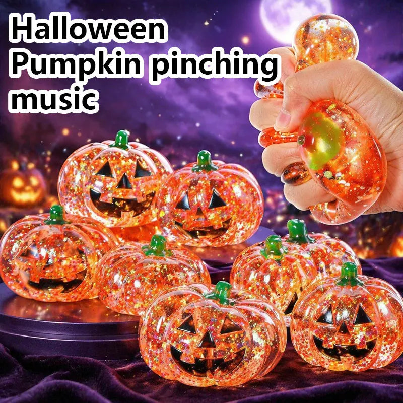 Halloween Pumpkin Squishy Toy Soft Slow Rebound Stress Relief Ball