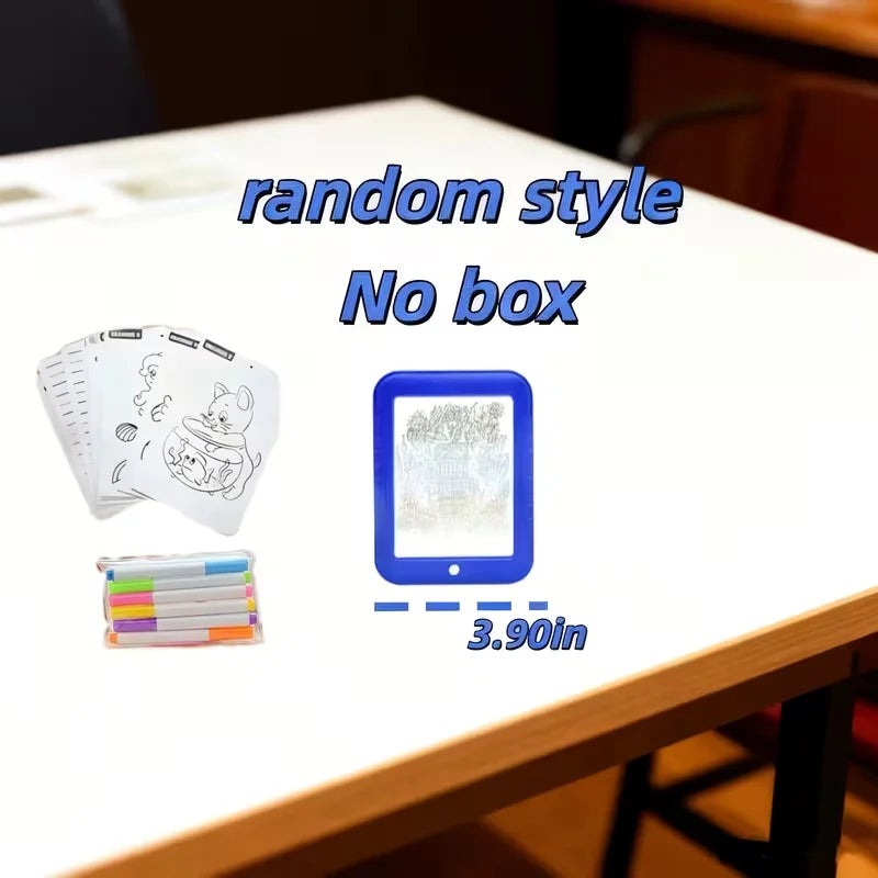 LED Light Up Tracing Board With Cards And Marker Pens