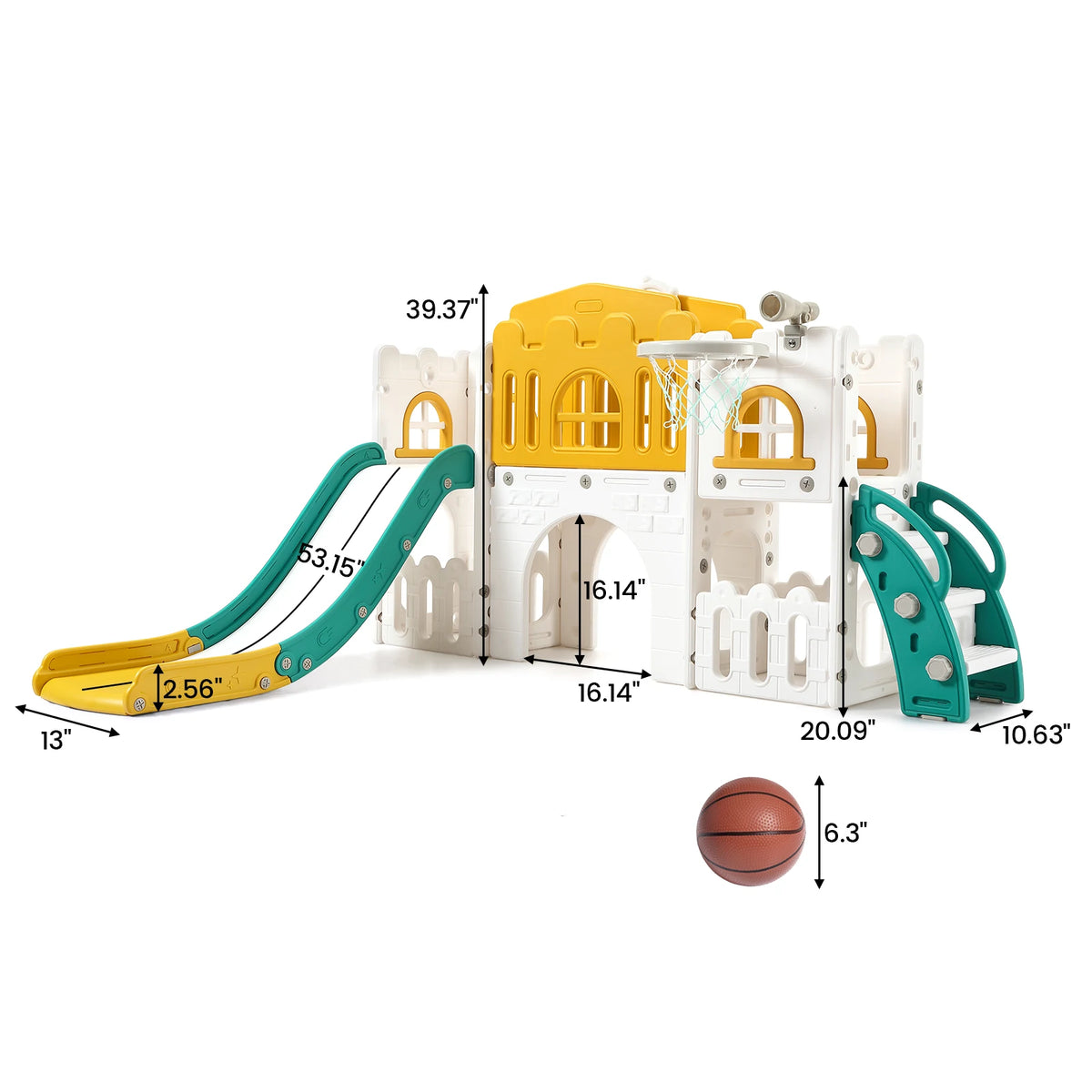 HiMISS Toddler Indoor Playground Slide Climber Playset