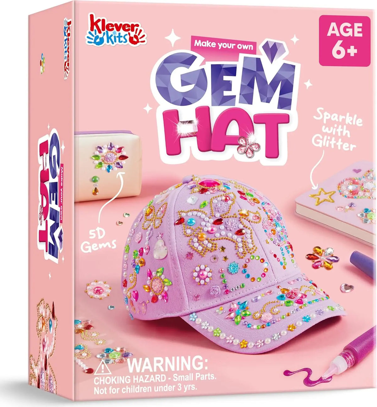 Joyfy Baseball Cap DIY Gem Decorating Craft Kit for Kids
